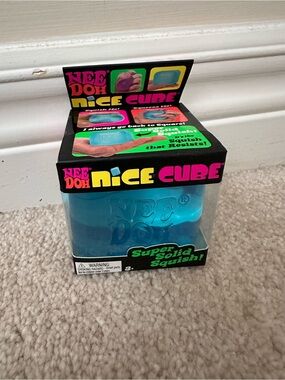 NeeDoh Nice Cube - Blue Super Solid Squish